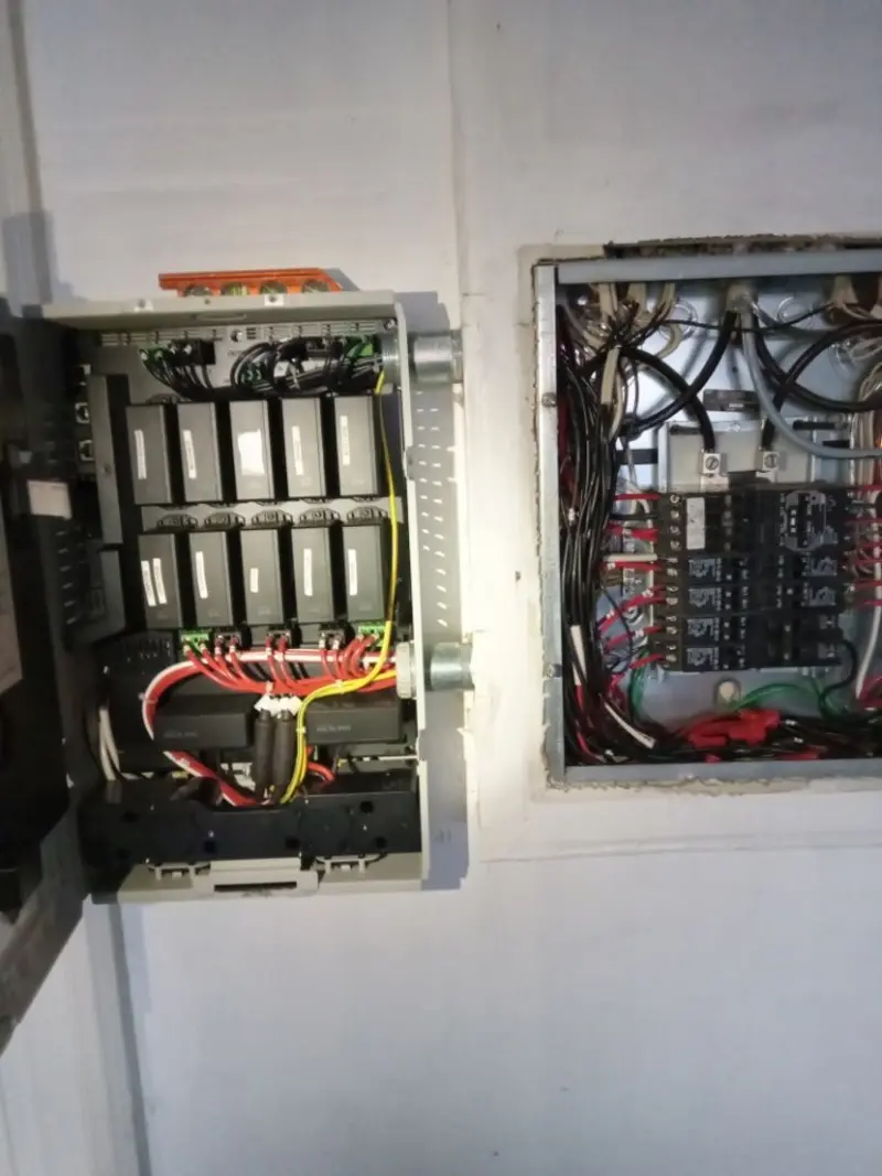 Electrical panel upgrade completed for Security Camera Wiring in Salida